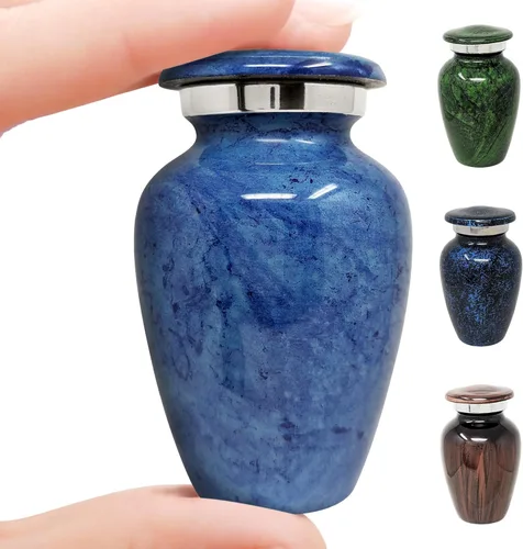 Urna de cremación pequeña para recuerdo de cenizas humanas, urnas conmemorativas en miniatura, recuerdo personal de cremación para cenizas, mini 1