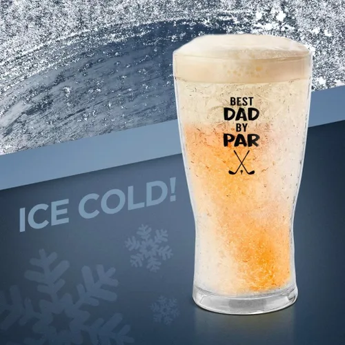 Miniatura 6 de GALVANOX Par - Taza de golf congelable de regalo para papá, mejor papá, taza enfriadora de gel de hielo congelable para cerveza/bebidas frías