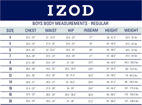Miniatura 7 de IZOD - Camisa Oxford de manga larga con botones para niño, color sólido