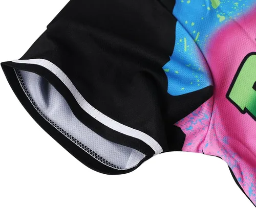 Miniatura 29 de Ropa de los años 90 para mujer, traje unisex de hip hop para fiesta, camiseta de béisbol Bel Air, camisa de manga corta con botones