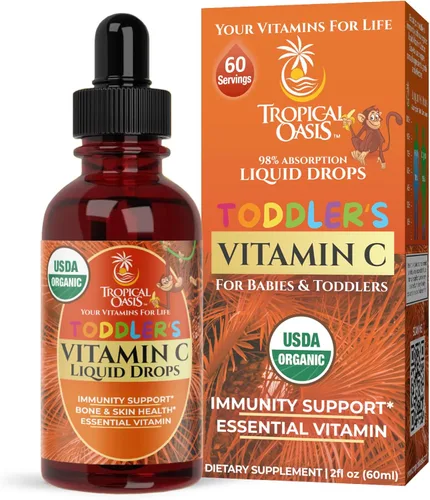 Miniatura 8 de Gotas líquidas USDA orgánicas de vitamina D3 K2 Suplemento de vitamina D3 K2 para niños y niños pequeños de 1 año en adelante Suplemento