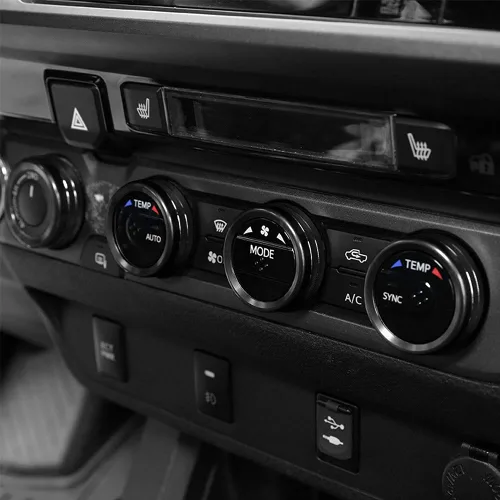 Miniatura 3 de Thor-Ind Cubierta de botón de CD de audio para interruptor de aire acondicionado, compatible con Toyota Tacoma 2016, 2017, 2018, 2019, 2020, 2021