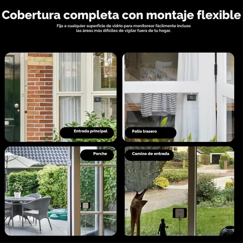 Miniatura 12 de Wyze Cámara de ventana, cámara de seguridad WiFi HD para interiores, visión nocturna a color mejorada, antirreflejo, detección de movimiento