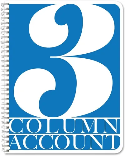 Miniatura 28 de BookFactory Libro de contabilidad de 2 columnas/libro de cuentas/libro de contabilidad/cuaderno (libro columnar de dos columnas) – tapa dura