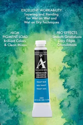 Miniatura 2 de Grumbacher Academy Pintura de acuarela, 0.3 fl oz/0.25 onzas, Siena cruda (A171)