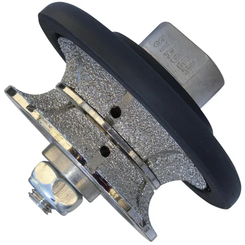 Rueda de perfil de diamante/muela de perfil Bullnose completa 0.787 in 3/4 "de alto para amoladora pulidora azulejo granito mármol hormigón modelado