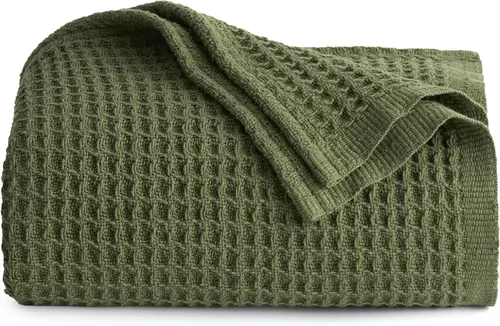 Miniatura 47 de Bedsure Gentlesoft - Manta de 100 % algodón, tamaño Twin XL, para dormitorio universitario, transpirable y suave, manta Twin de tejido waffle