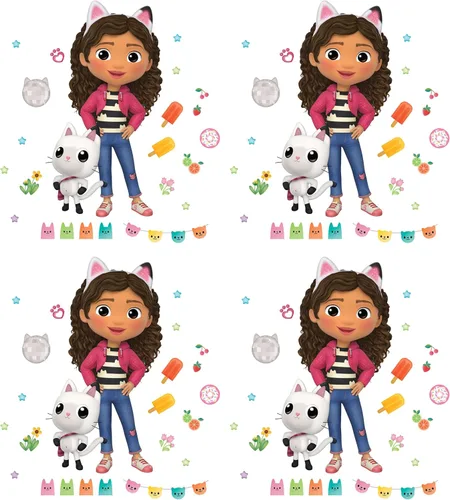 Miniatura 7 de RoomMates DreamWorks Gabby's Dollhouse Calcomanías de Pared Gigantes de Personajes, RMK5453GM