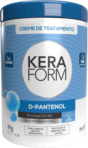 Skafe - Linha Keraform (Tratamento) - Crema Intensivo D-Pantenol 2.2 lbs - Colección Keraform (Tratamiento) - D-Pantenol Crema Intensiva Net 32.27