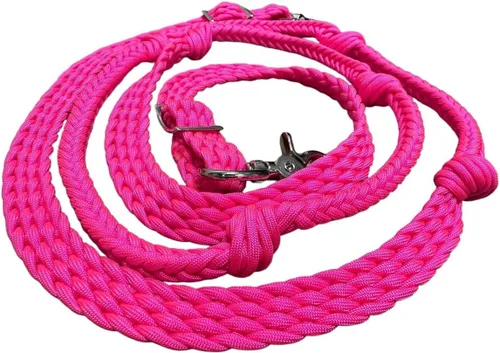 Miniatura 8 de rosado, (Barrel Reins Horse Tack Neon Hot Pink)