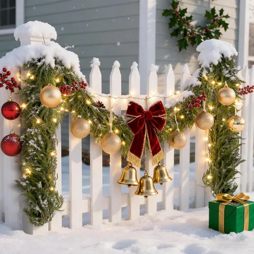 Miniatura 3 de 2 guirnaldas de pino Norfolk de Navidad, 6 pies de tacto real, artificiales, de invierno, para mesa, chimenea, valla de pared, escalera, ventana