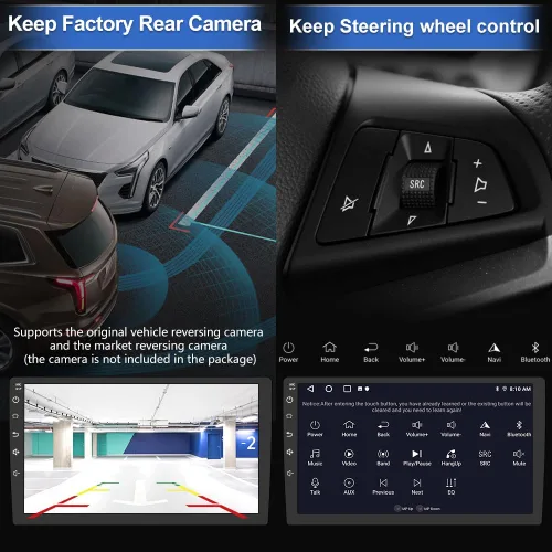Miniatura 4 de Estéreo del coche para Ford F150 2009 2010 2011 2012, Android 13 coche radio 9 pulgadas pantalla táctil con inalámbrico CarPlay/Android Auto AM FM