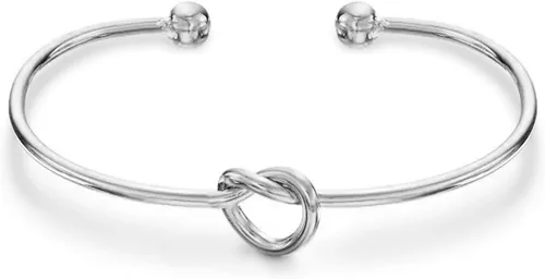 PAVOI brazalete Bangle, nudo "amor eterno", ajustable, enchapado en oro 14 quilates
