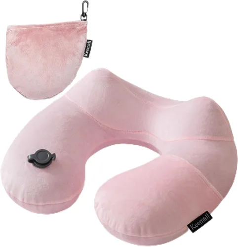 Miniatura 20 de Keemall Almohada de Cuello de Coche Inflable, Almohada de Reposacabezas de Coche Inflable Suave para Asiento de Conducción con Correa Ajustable