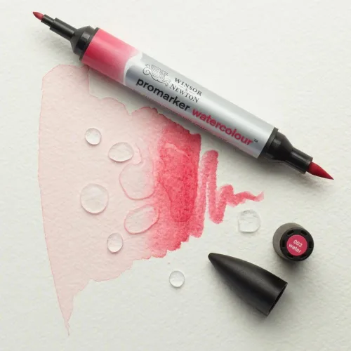 Miniatura 6 de Winsor & Newton ProMarker - Marcador de acuarela, tono carmesí Alizarin