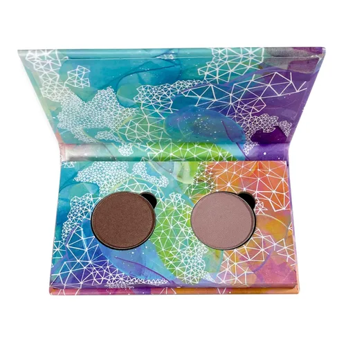 Miniatura 6 de Honeybee Gardens Mini Skinny Duo sombra de ojos compacta en Canterbury y Cameo, duradero, recargable y personalizable, vegano, sartenes de 1.024 in