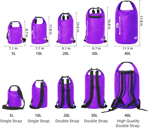 Miniatura 2 de Rock Cloud - Bolsa seca impermeable de 7.93 galones, para kayak, rafting, navegación, playa, surf, natación, canoa, campamento, senderismo, pesca