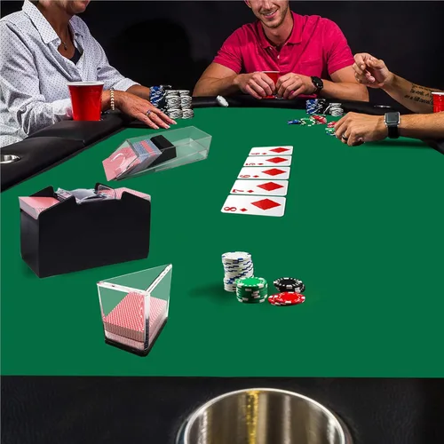 Miniatura 5 de GSE Games & Sports Expert 36" x 72" Casino Layout Felt, Professional Casino Tabletop Mat for Parties, Casino Poker Game Night