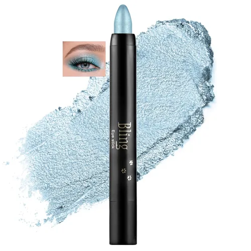 Miniatura 12 de Boobeen Lápiz de sombra de ojos impermeable, lápiz de sombra de ojos en crema brillante para maquillaje de ojos con purpurina, fácil de usar (012#)