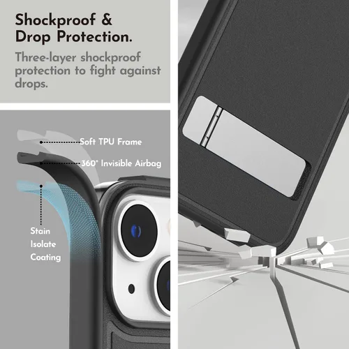 Miniatura 5 de Funda magnética para iPhone 14 Plus de 6.7 pulgadas (2022), soporte delgado con protector de pantalla compatible con Magsafe a prueba de golpes