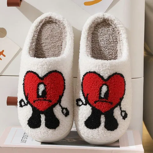 Miniatura 3 de Bad Cute Bunny Slippers, Cartoon Indoor Outdoor Home Slippers, Soft Plush Lightweight Slippers, Couples Casual Shoes Non-slip Slides Shoes