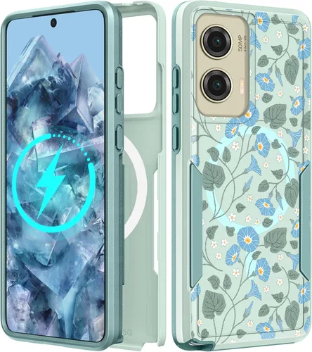 Miniatura 230 de Funda para Moto G 5G 2024 – Compatible con MagSafe para mujeres y niñas, bonita funda protectora magnética para teléfono, diseño femenino Kawaii