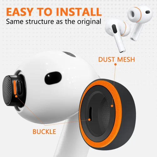 Miniatura 6 de KASOTT 2025 Actualizado para AirPods Pro 3 Puntas de Oído Híbridas de Espuma Viscoelástica y Silicona, Máxima Comodidad, Puntas Antideslizantes
