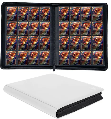 Miniatura 19 de Carpeta de más de 1000 bolsillos para tarjetas intercambiables, álbum de 16 bolsillos compatible con MTG, tarjetas deportivas y otras tarjetas Azul