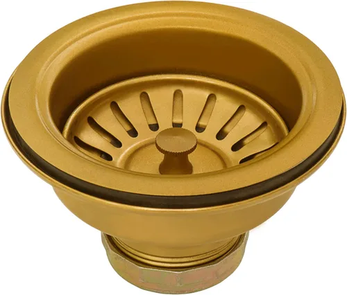 Miniatura 7 de Ruvati RVH9733GG - Fregadero de cocina estilo casa de campo con delantal frontal de 33 pulgadas, tono latón, cuenco individual de acero inoxidable