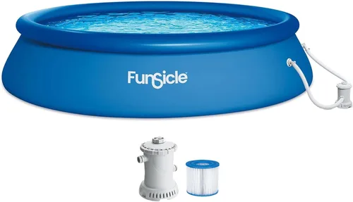 Miniatura 8 de Funsicle Quickset - Piscina redonda sobre el suelo de 8 x 30 pulgadas, con bomba de filtro FiltraBoost de 400 GPH, cartucho de filtro tipo I