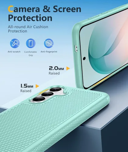 Miniatura 893 de FNTCASE Funda para iPhone 17 Pro: Fundas delgadas translúcidas de color azul claro compatibles con MagSafe, protección completa de la cámara