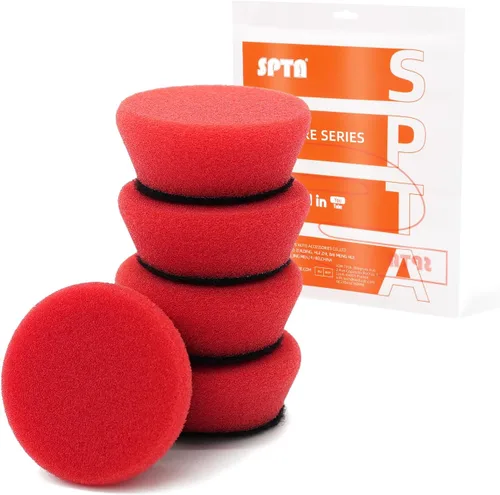 Miniatura 22 de SPTA Blue T60 Mini juego de almohadillas de corte moderado, 5 almohadillas de pulido de esponja de 1.3 pulgadas/1.260 in, kit de almohadillas