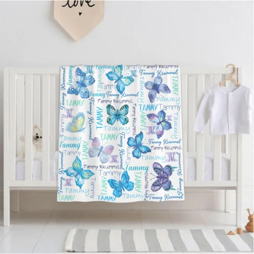 Miniatura 3 de Mantas de mariposa personalizadas para mujeres y niñas, manta de mariposa de franela suave, cálida y acogedora, regalos para niños y adultos