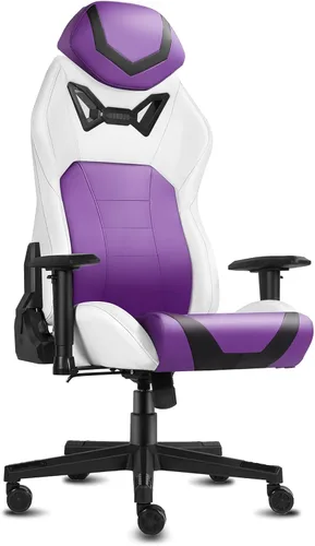 Miniatura 8 de Modern-Depo Sillas ergonómicas para juegos para adultos con espuma viscoelástica de alta densidad Silla de oficina cómoda giratoria, silla