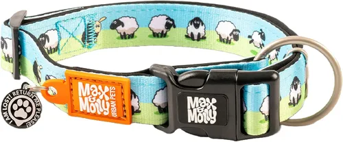 Miniatura 37 de Max & Molly Urban Pets Smart ID - Collar para perro con etiqueta de seguridad QR Gotcha! para mascotas y perfil de mascota personalizado, neopreno