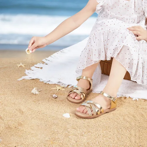 Miniatura 2 de Felix & Flora Sandalias para niña Zapatos de vestir de verano para niña, ligeros, puntera abierta, playa, vacaciones