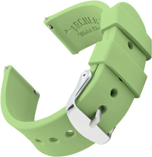 Archer Watch Straps - Correas de repuesto de liberación rápida para reloj, correas de silicona y goma blanda, variedad de colores
