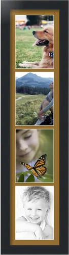 Miniatura 117 de Marco para fotos de ArtToFrames, 4 aberturas de 5′ x 7′ y marco negro satinado, de ArtToFrames, Madera, negro 4 - 8x10 - (2131)