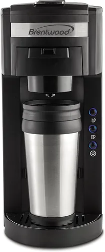 Miniatura 2 de Brentwood TS-114 Cafetera con taza de viaje, K-Cup Single Serve, Negro