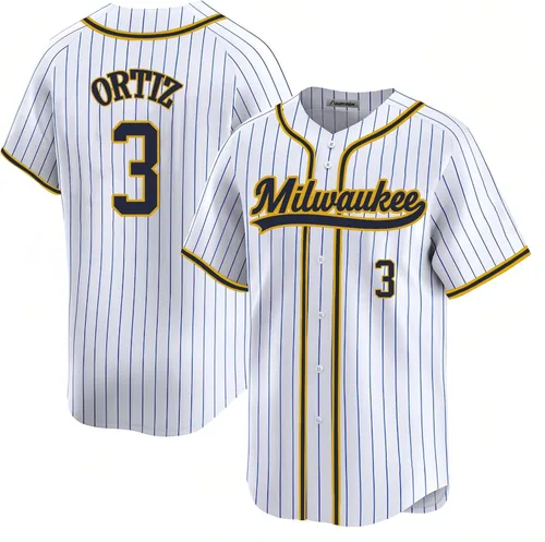 Miniatura 28 de Camiseta cosida de béisbol Milwaukee personalizada para hombres/mujeres/jóvenes para fanáticos de los deportes