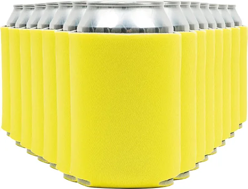 Miniatura 36 de Fundas enfriadoras de latas de cerveza en blanco (paquete de 14) fundas enfriadoras de latas de cerveza con aislamiento suave - Fundas negras lisas