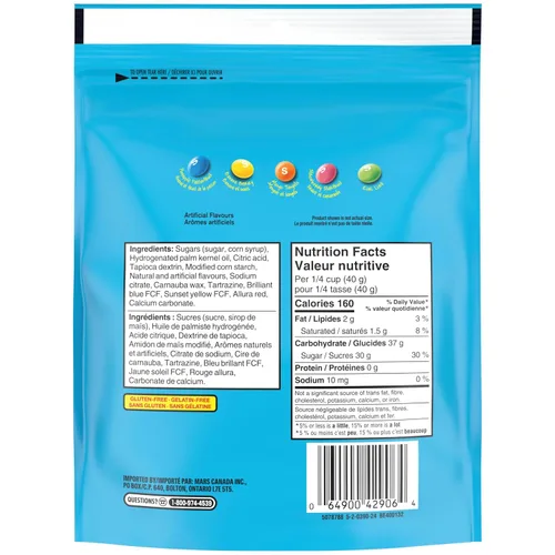 Miniatura 2 de Skittles Tropical, Mega Pack, 11.28oz/320gm