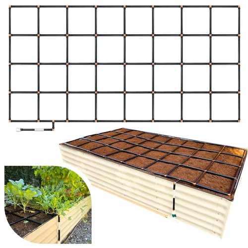 Miniatura 10 de Garden In Minutes - Sistema de riego por goteo para jardín, manguera de remojo, riego por goteo premontado, rociador de cama de flores, kit