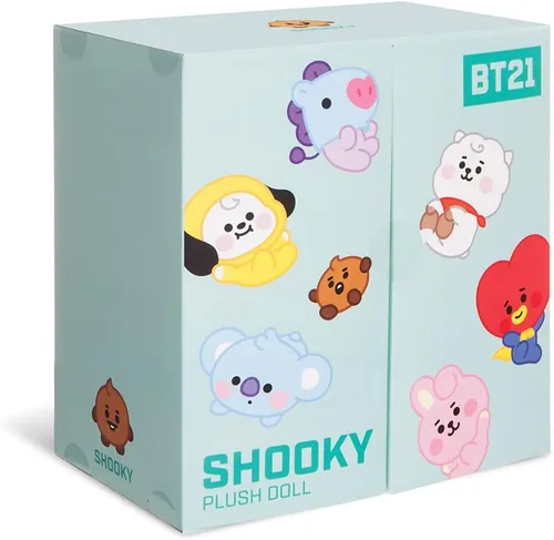 Miniatura 5 de AURORA, 61369, producto oficial de BT21, Baby SHOOKY muñeca sentada de 8 pulgadas, juguete suave, marrón