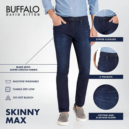 Miniatura 4 de Buffalo David Bitton Jeans Skinny Max para hombre