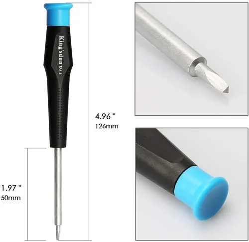 Miniatura 3 de Juego de destornilladores de cabeza triangular completa para juguetes electrónicos, 7 piezas de tornillos de seguridad triangulares Kit