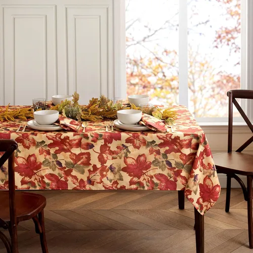 Miniatura 2 de Elrene Home Fashions Mantel Estampado Festival de Cosecha de Otoño, 52" x 70", Oblongo