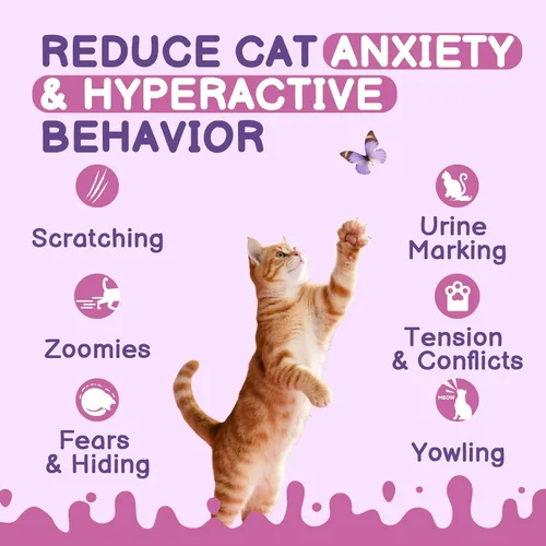 Miniatura 5 de Spray calmante de feromonas para gatos, espray calmante para gatos, reduce arañazos, peleas, orinar, marcar, aliviar la ansiedad y el estrés