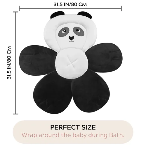 Miniatura 7 de PandaEar Almohadilla de baño para bebé recién nacido, asiento de baño, tapete suave con diseño de panda para fregadero, bañera, regalo esencial
