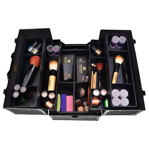 Miniatura 4 de SHANY Essential Pro - Estuche de maquillaje de tren con caja de cosméticos, estuche de maquillaje portátil, organizador de belleza, almacenamiento